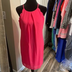 Hot Pink scalloped dress Size Med. BCX